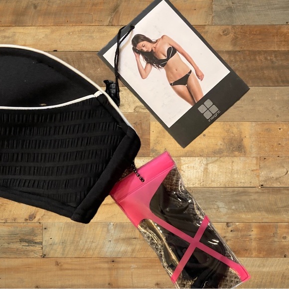 Insight Bondage Shima Textured and Piped Bandeau Bikini Top - Picture 5 of 5